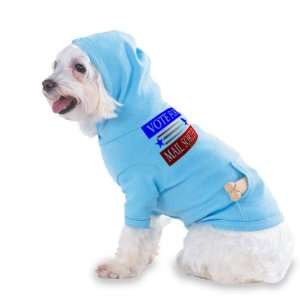 VOTE FOR MAIL SORTER Hooded (Hoody) T Shirt with pocket for your Dog 