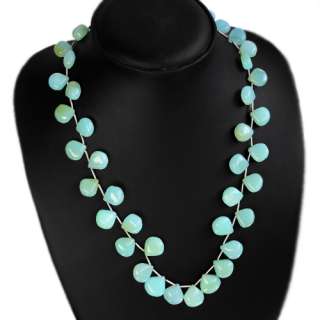 ABSOLUTELY GORGEOUS AAA 341.00 CTS NATURAL BLUE ONYX BEADS NECKLACE 