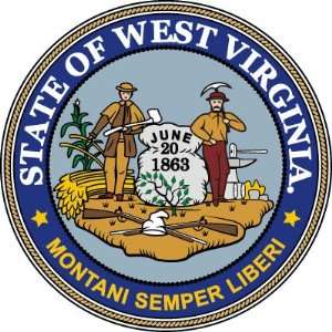  West Virginia Seal United States Car Bumper Sticker Decal 