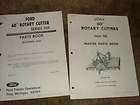 Vintage 1967 Ford 60 Rotary Cutter series 908 & 901 parts manuals