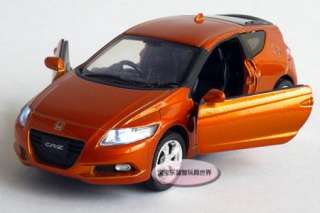 New 132 Honda CR Z Alloy Diecast Model Car With Sound&Light Orange 