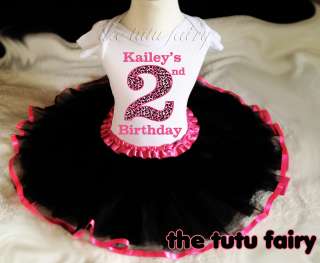   2nd 3rd 4th Birthday Shirt & tutu set name personalized outfit  