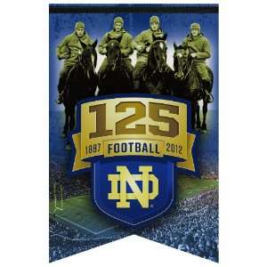  NCAA Notre Dame/4 Horsemen Premium Felt Banner 17 by 26 