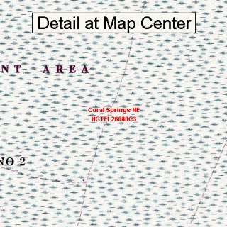 USGS Topographic Quadrangle Map   Coral Springs NE, Florida (Folded 