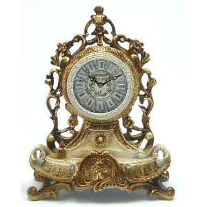  Gold and White Table Clock