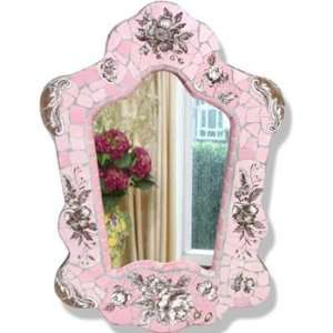  Rose Toile Mosaic Mirror