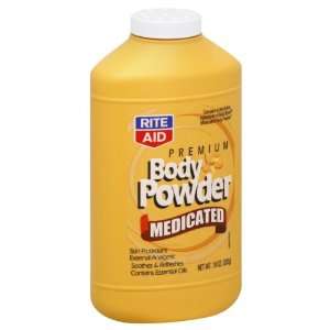  Rite Aid Body Powder, Premium, Medicated, 10 oz Health 