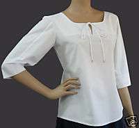 Women Plus Size Clothing White Blouse Top 1X 14/16 New  