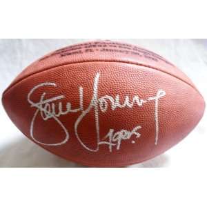 Steve Young Signed Football   Super Bowl Ball   Autographed Footballs