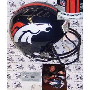 Tim Tebow Hand Signed Denver Broncos Authentic Helmet   Autographed 