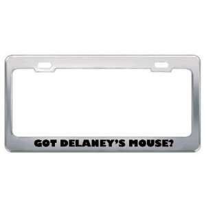 Got DelaneyS Mouse? Animals Pets Metal License Plate Frame Holder 