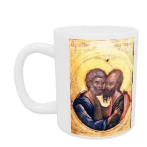   Peter and Paul (tempera on panel) by Byzantine   Mug   Standard Size