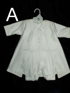 Baby Boy Baptism Christening White Suit/Outfit/Js;/ SIzES 3M,6M,12M 