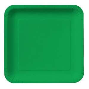  Emerald Green Square Paper Dessert Plates Toys & Games