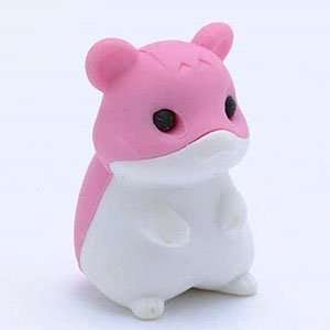  Pink Hamster Eraser Toys & Games