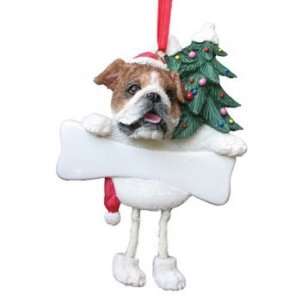  Bulldog Wobbly Legs Christmas Ornament
