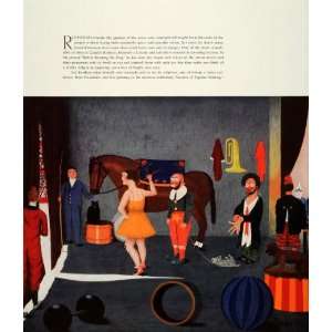  1938 Print Camille Bombois Before Entering Ring Acrobat 