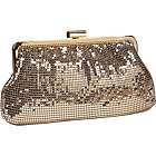 Whiting and Davis Metal Mesh Shirred Frame Clutch View 5 Colors $140 