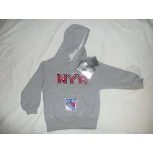  NEW York Rangers Toddler Baby Sweatshirt Hooded 4T Gray 