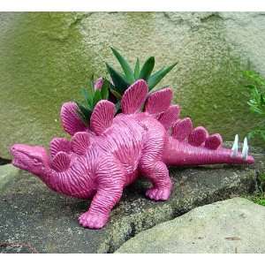  Stu the Stegosaurus Dinosaur Planter + Live Plant   Easy 
