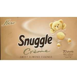 Snuggle Creme Sweet Almond Essence Fabric Softener ~ 70 Dryer Sheets 