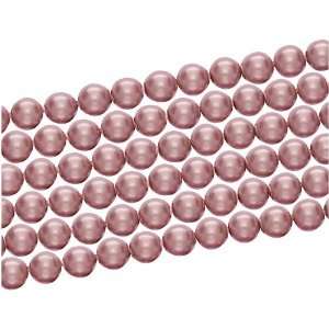  Swarovski Crystal #5810 3mm Round Faux Pearls Powder Rose 