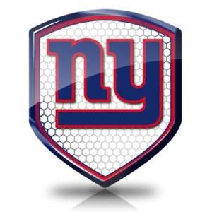  NFL New York Giants Shield Shape Auto Reflector, Official 