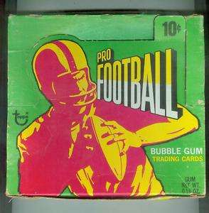 1971 TOPPS FOOTBALL WAX PACK DISPLAY BOX   VERY RARE   