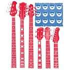 American Flag T Shirt Red White & BLUE Flag With Guitar & Amp As 