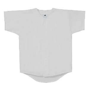  Double Knit Button Front Custom Baseball Jersey  WHITE AM 