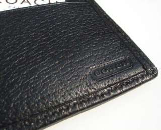 COACH Business Pass ID Wallet/Black Leather/5536  