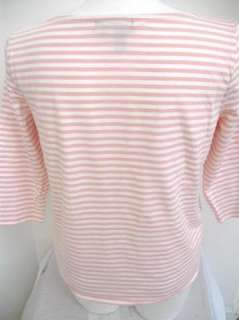   sleeve striped top boat neck rl logo on right hip machine wash cold