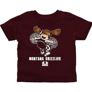 Montana Grizzlies Toddler Cheer Squad T Shirt   Maroon  