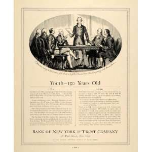  1934 Ad Bank of New York Trust Company Colonial Times 