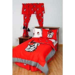 Georgia Bulldogs Bed in a Bag with Reversible Comforter   King