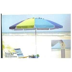  7.5 Foot Beach Umbrella with Wind Vent   Multi Color 