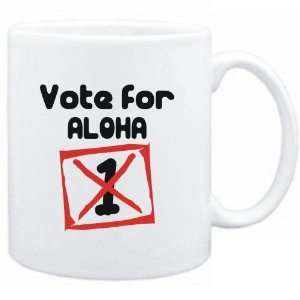 Mug White  Vote for Aloha  Female Names  Sports 