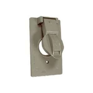  Gang Weatherproof Single Receptacle Switch Cover 