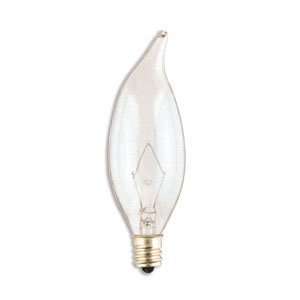  25CAC/CL120/ATH ATHALON 25W DECORATIVE CLEAR 120V BENT TIP 