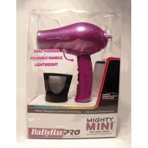  Babyliss PRO Mighty MINI Travel Dryer PINK Electronics
