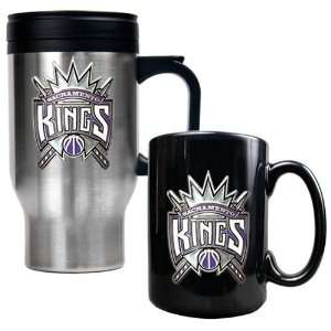  Sacramento Kings Travel Mug & Ceramic Mug Set   Primary 
