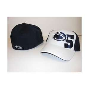   Penn State Fitted Hat With White Front And Block S