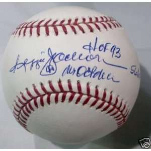  Signed Reggie Jackson Ball   NY Yankee HOF   Autographed 
