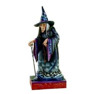  Jim Shore, Old Witch With Cane Statue