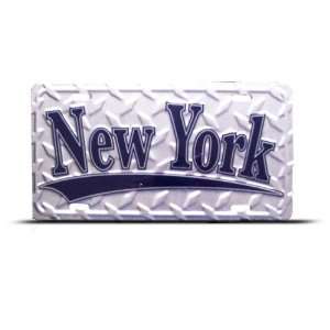  New York Diamond Background License Plate Wall Sign 