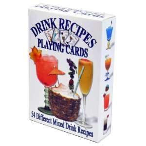  Drink Recipes Playing Cards   Deck of 54 Cards