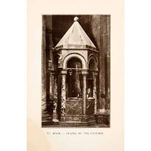  1907 Print St. Marks Basilica Cathedral Chapel Crucifix 