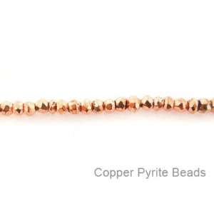  Coated Copper Pyrite Beads 14 Strand 