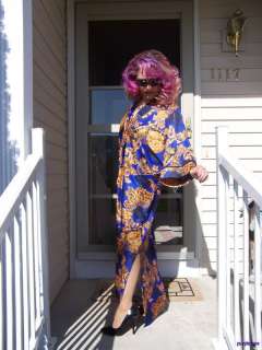   Nightgown Lounge Robe Roomy Muu Muu Oriental Kimono Gown Large  