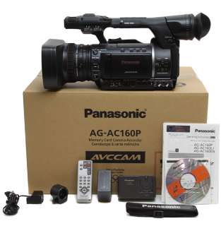 Panasonic AG AC160 HD AVCCAM Professional Camcorder IN BOX   30 Hours 